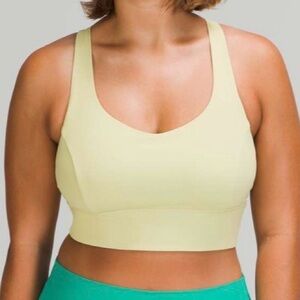 Lululemon Free to be Serene Long Line Bra ~ Light Support C/D Cup ~ 6 ~Dew Green